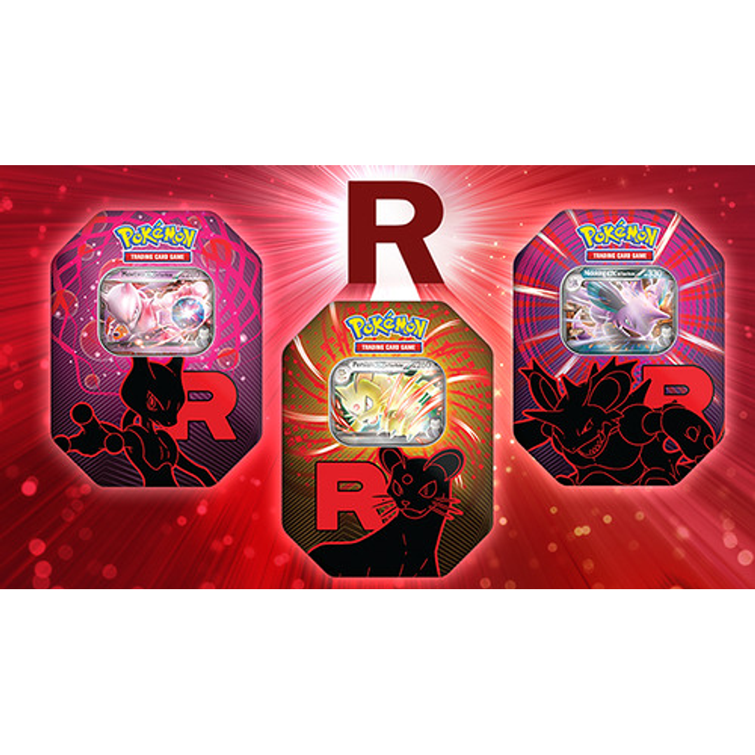 TEAM ROCKET TIN ESPAÑOL - LATA DEL EQUIPO ROCKET 12