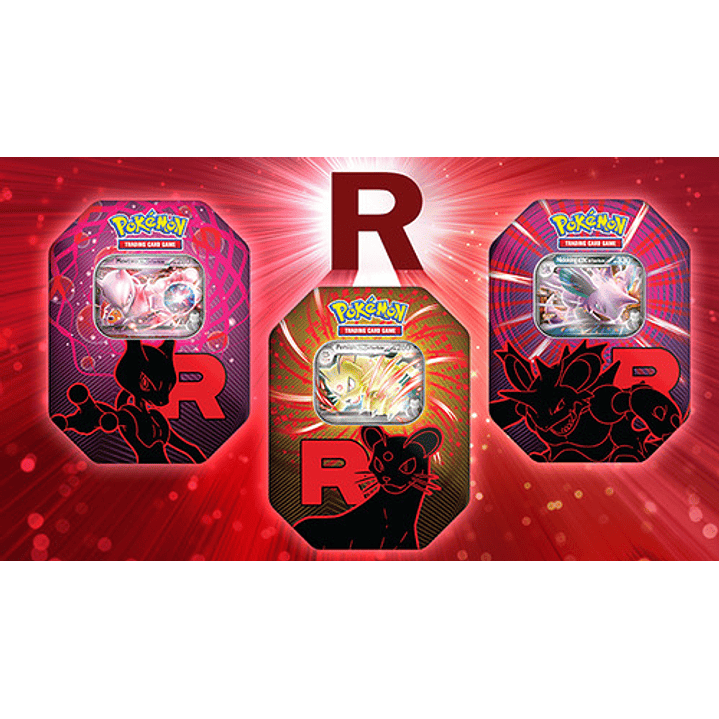 TEAM ROCKET TIN ESPAÑOL - LATA DEL EQUIPO ROCKET 12