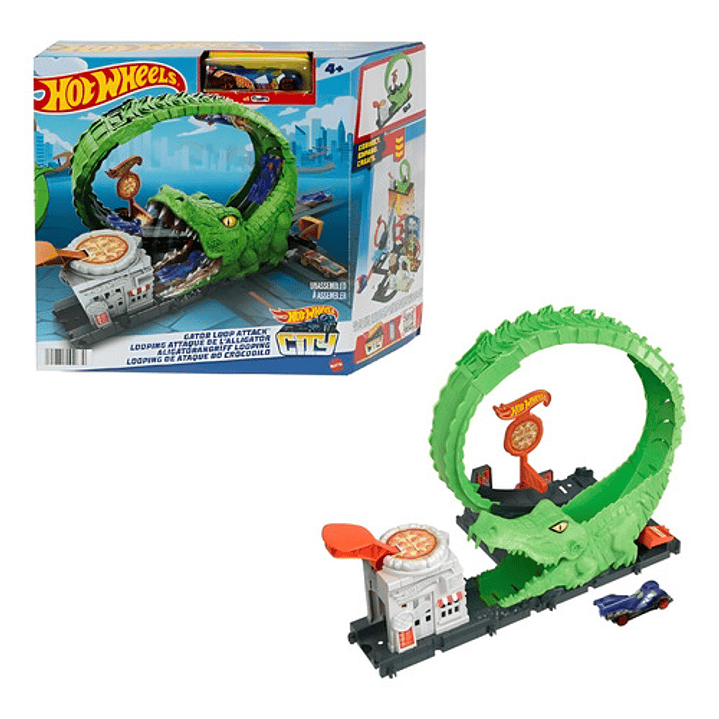 HOT WHEELS CITY PISTA NEMESIS COCODRILO 1