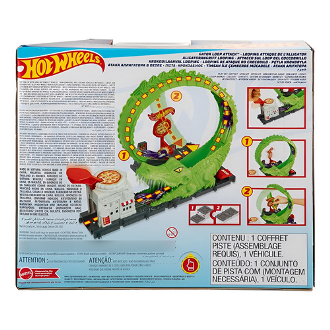 HOT WHEELS CITY PISTA NEMESIS COCODRILO 2