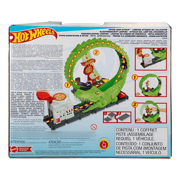 HOT WHEELS CITY PISTA NEMESIS COCODRILO 2