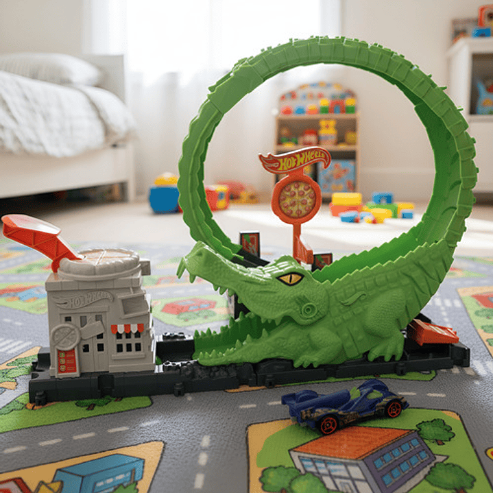 HOT WHEELS CITY PISTA NEMESIS COCODRILO 3
