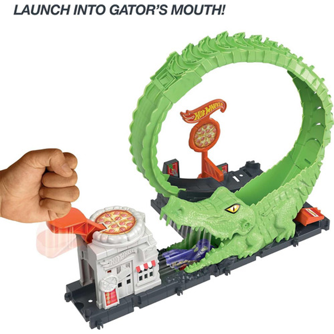 HOT WHEELS CITY PISTA NEMESIS COCODRILO 6