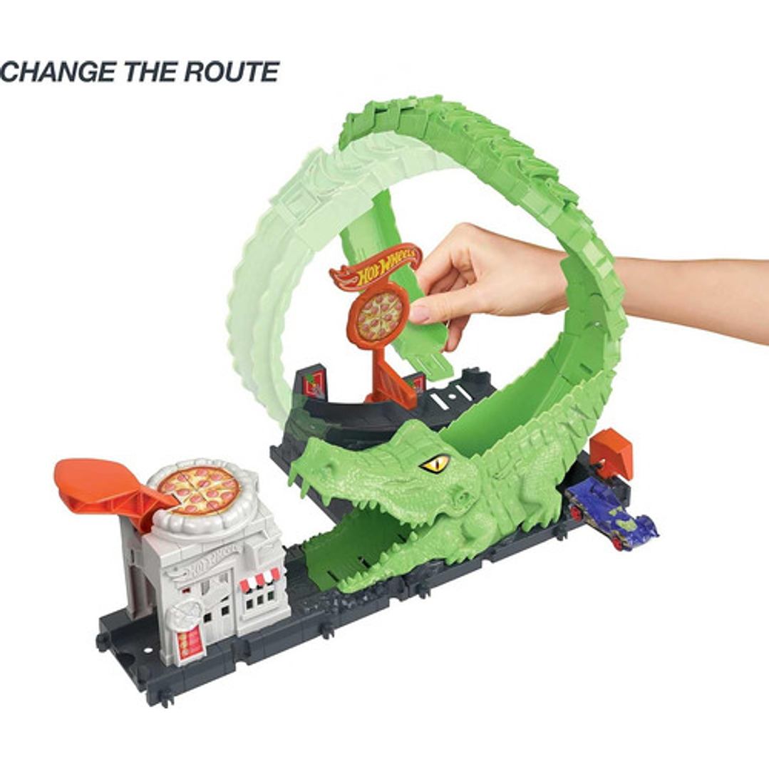 HOT WHEELS CITY PISTA NEMESIS COCODRILO 8