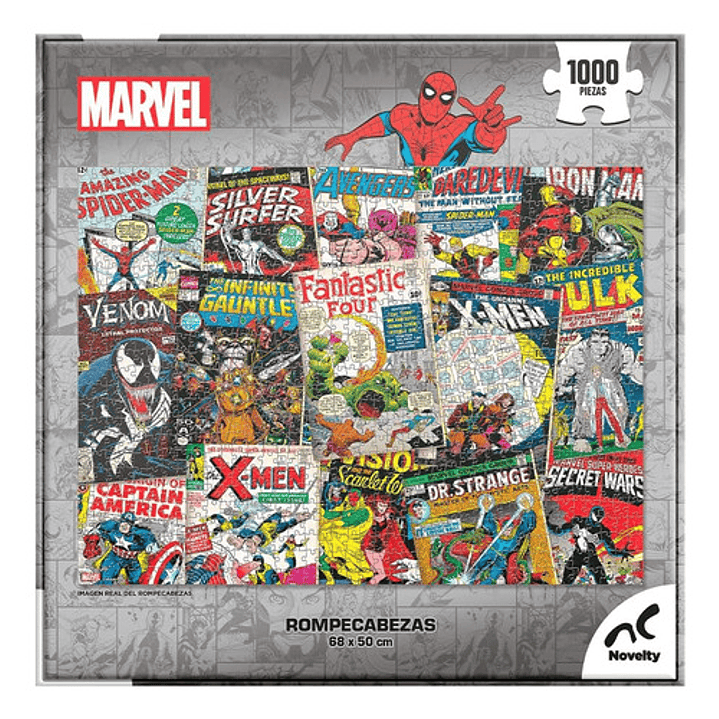 Rompecabezas Marvel Comics Spiderman Hulk 1,000 Pzs Original 3