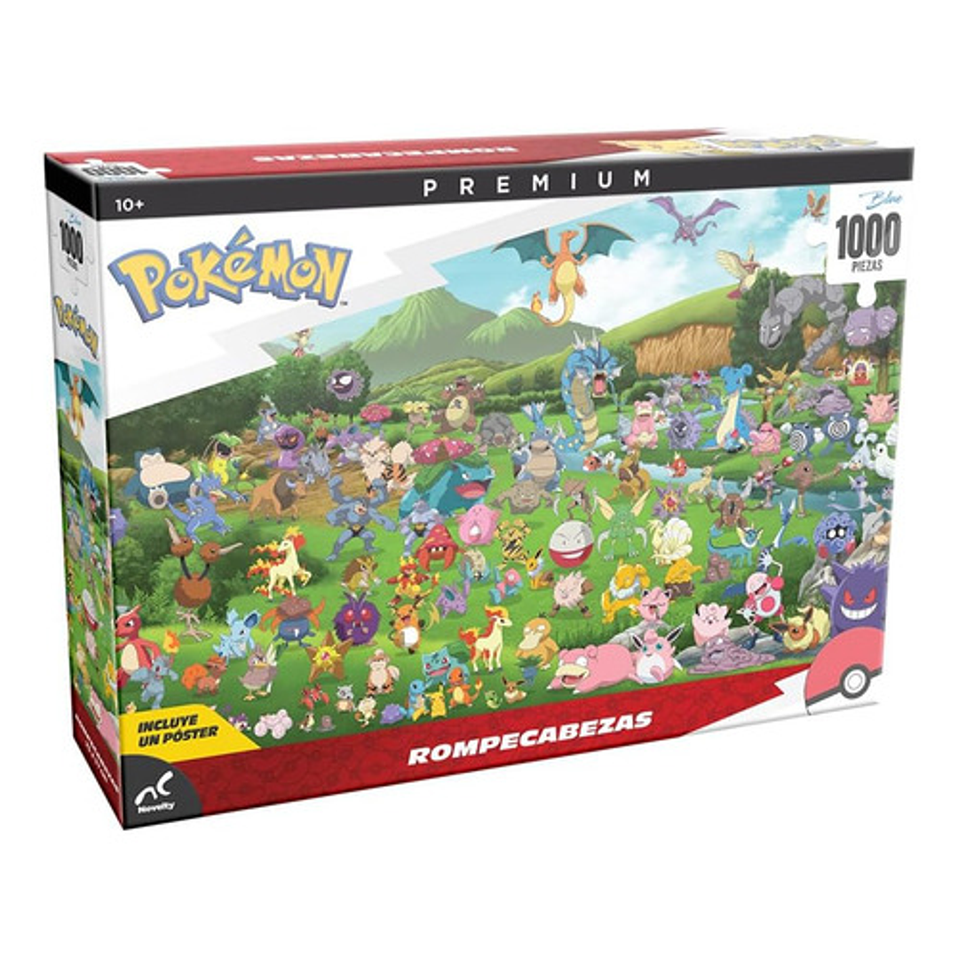 Rompecabezas Pokemon Premium 1,000 Piezas + Poster Original 1