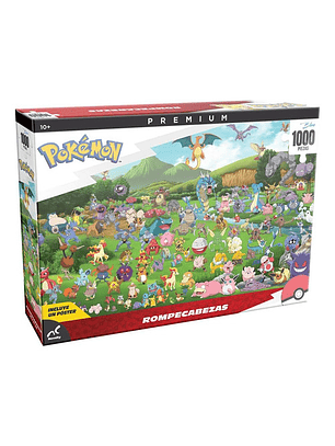 Rompecabezas Pokemon Premium 1,000 Piezas + Poster Original