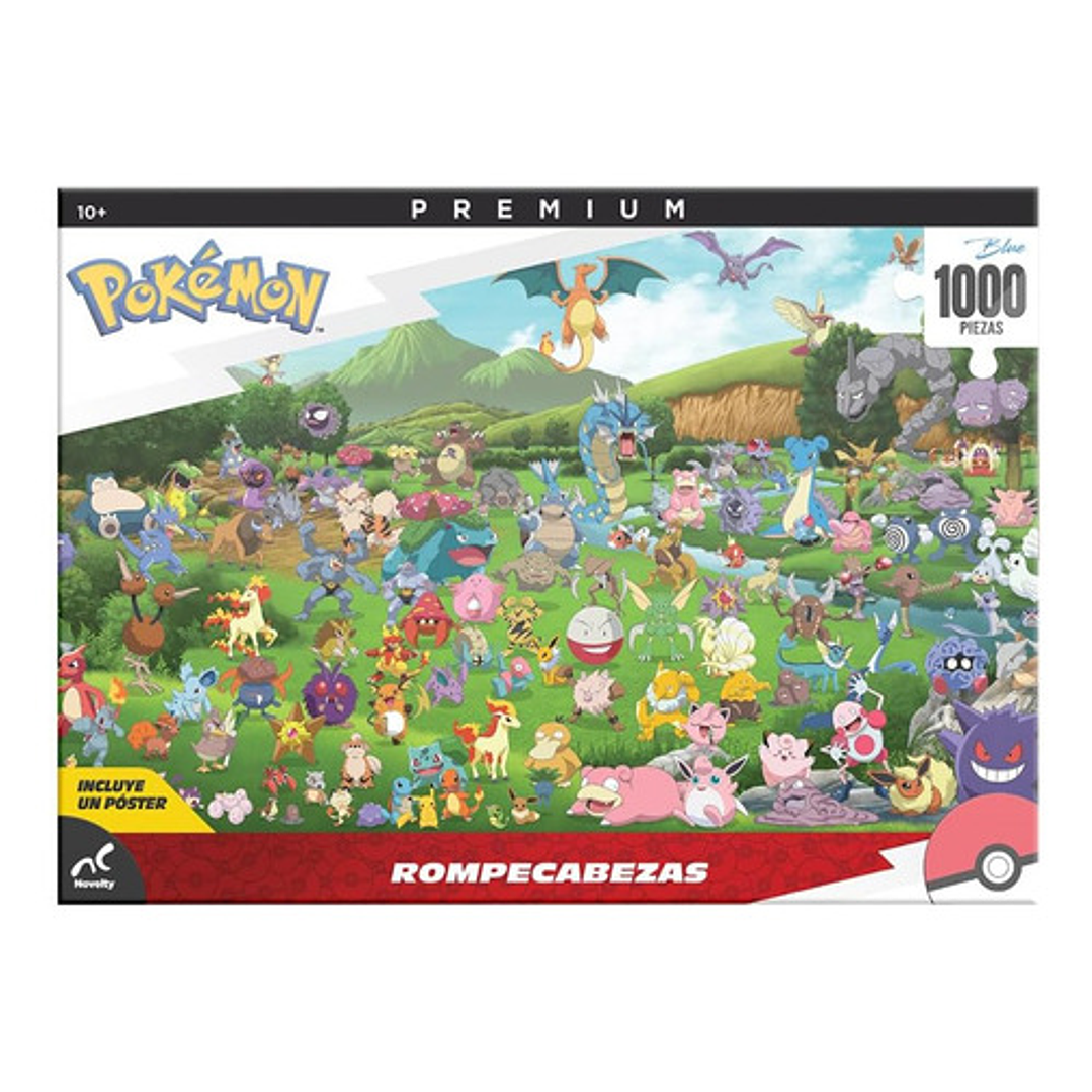 Rompecabezas Pokemon Premium 1,000 Piezas + Poster Original 2