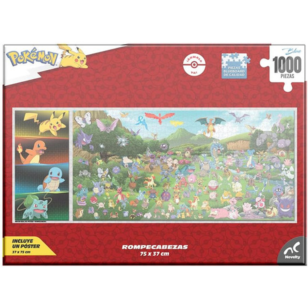 Rompecabezas Pokemon Premium 1,000 Piezas + Poster Original 4