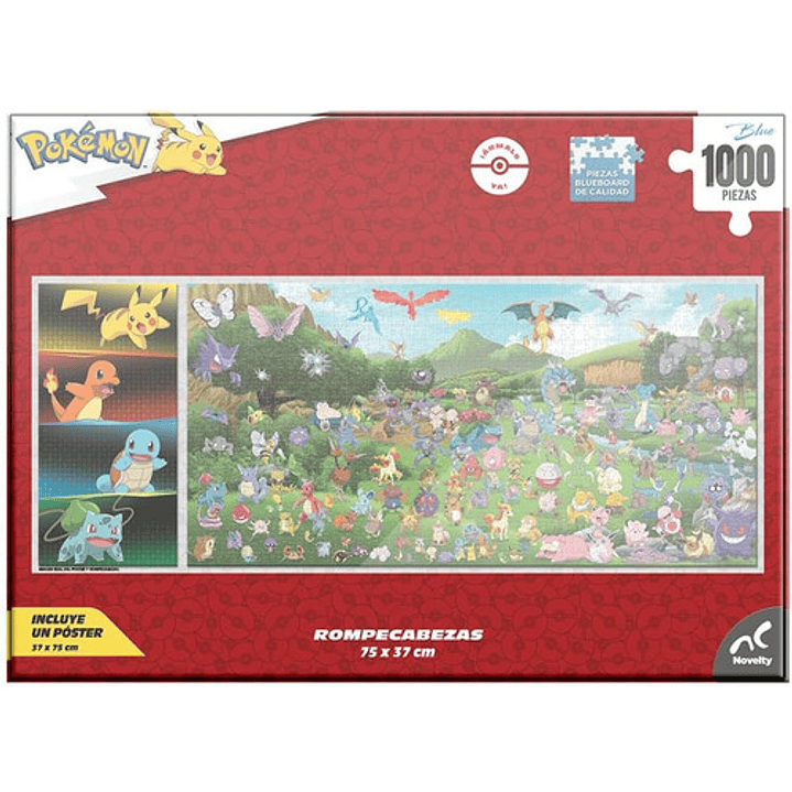 Rompecabezas Pokemon Premium 1,000 Piezas + Poster Original 4