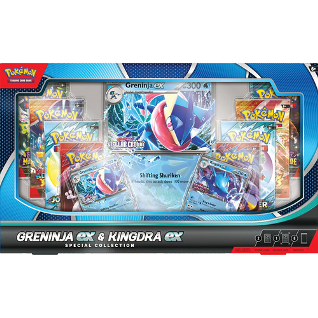 POKEMON TCG GRENINJA EX & KINGDRA EX SPECIAL COLLECTION BOX INGLÉS 1