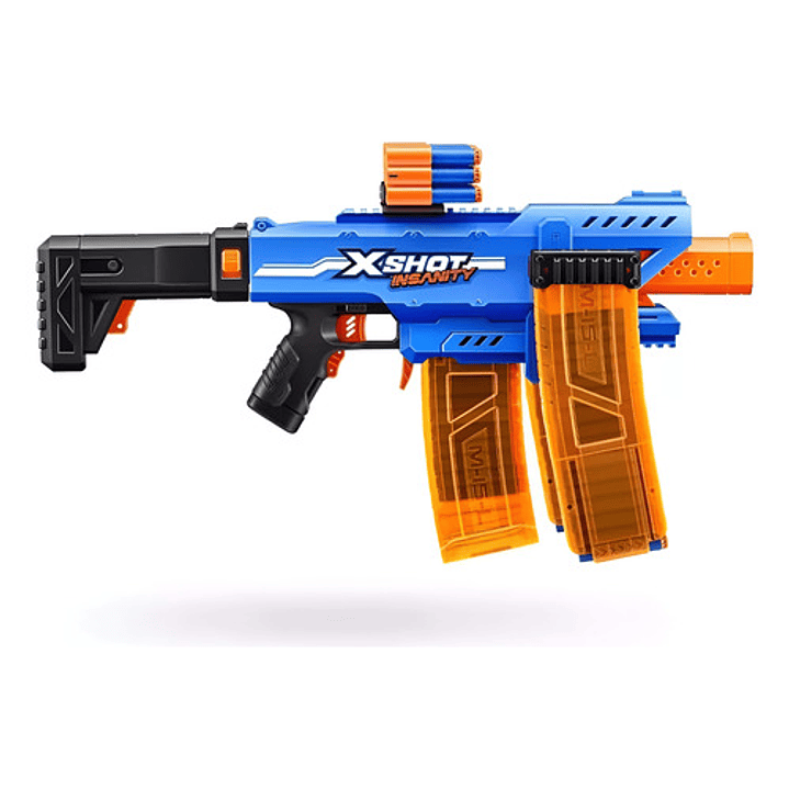 X-SHOT INSANITY MOTORIZED CLIP MANIA 72 DARDOS 5