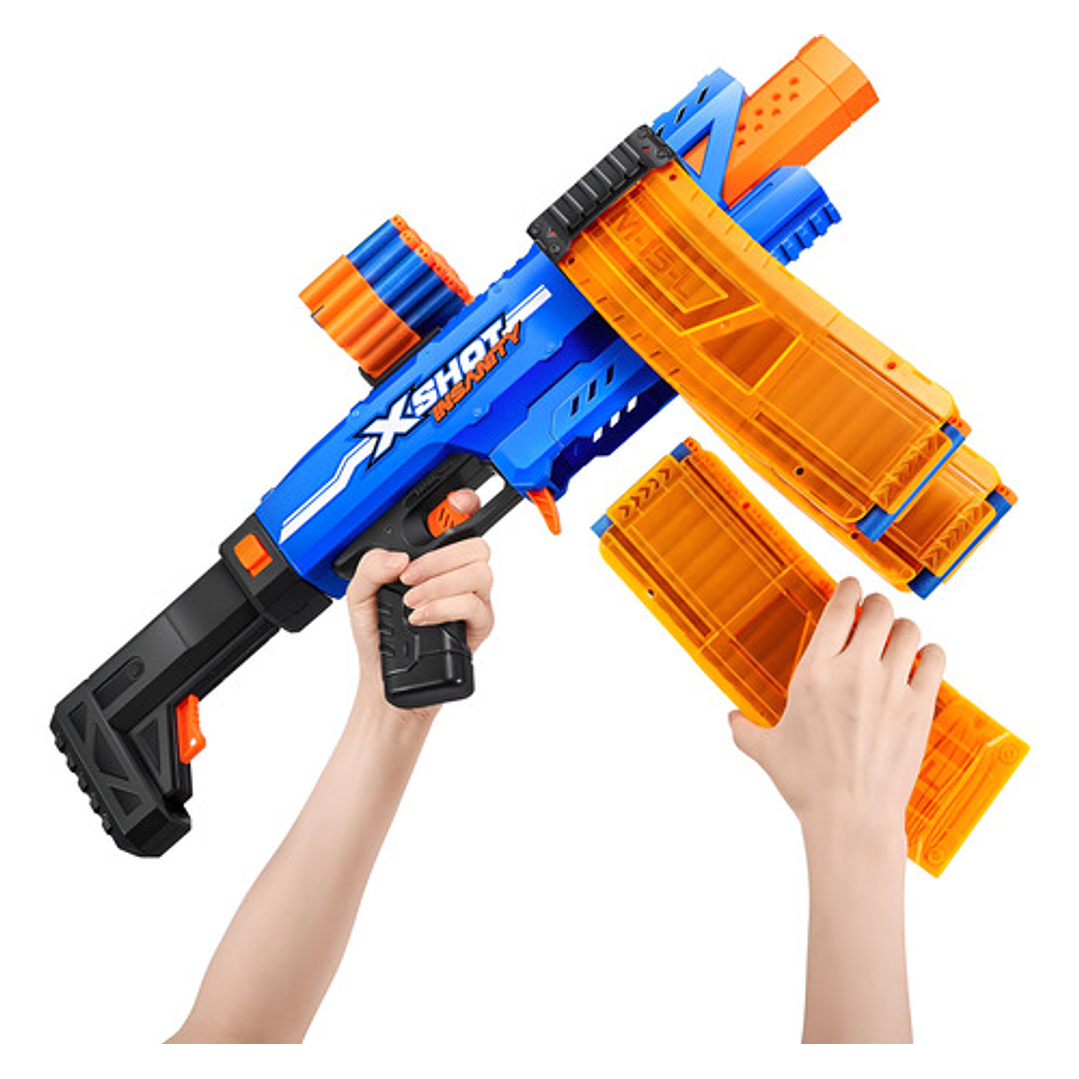 X-SHOT INSANITY MOTORIZED CLIP MANIA 72 DARDOS 8