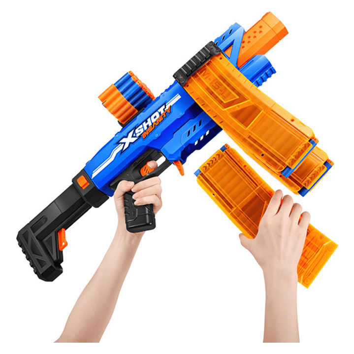 X-SHOT INSANITY MOTORIZED CLIP MANIA 72 DARDOS 8