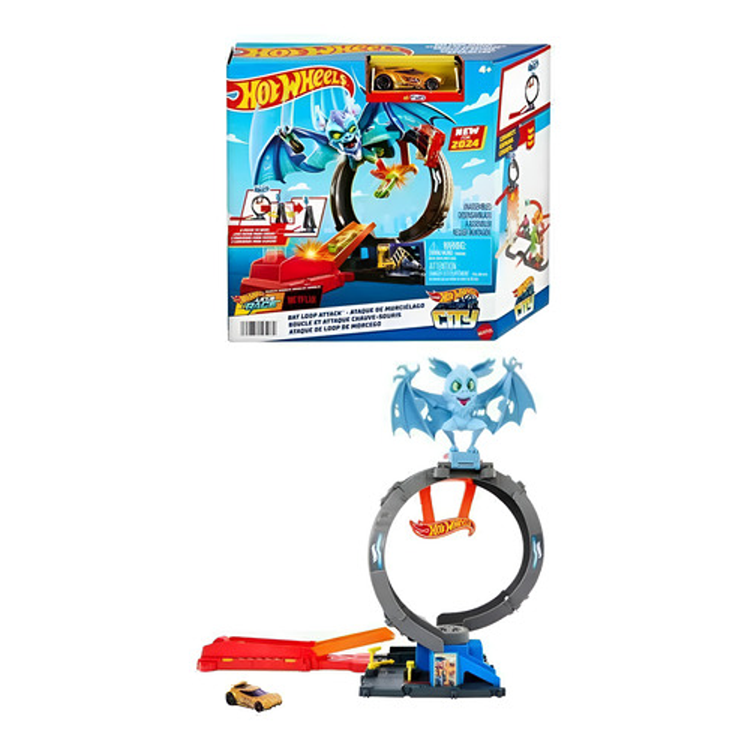 HOT WHEELS CITY PISTA ATAQUE DE MURCIÉLAGO 1