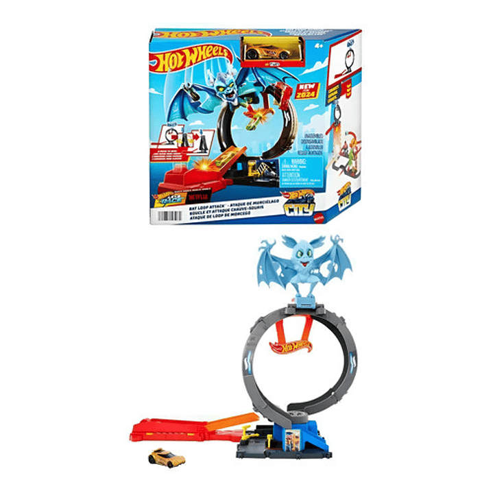 HOT WHEELS CITY PISTA ATAQUE DE MURCIÉLAGO 1