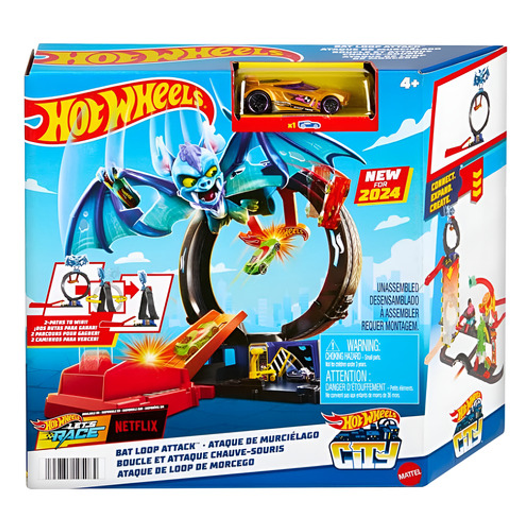 HOT WHEELS CITY PISTA ATAQUE DE MURCIÉLAGO 2