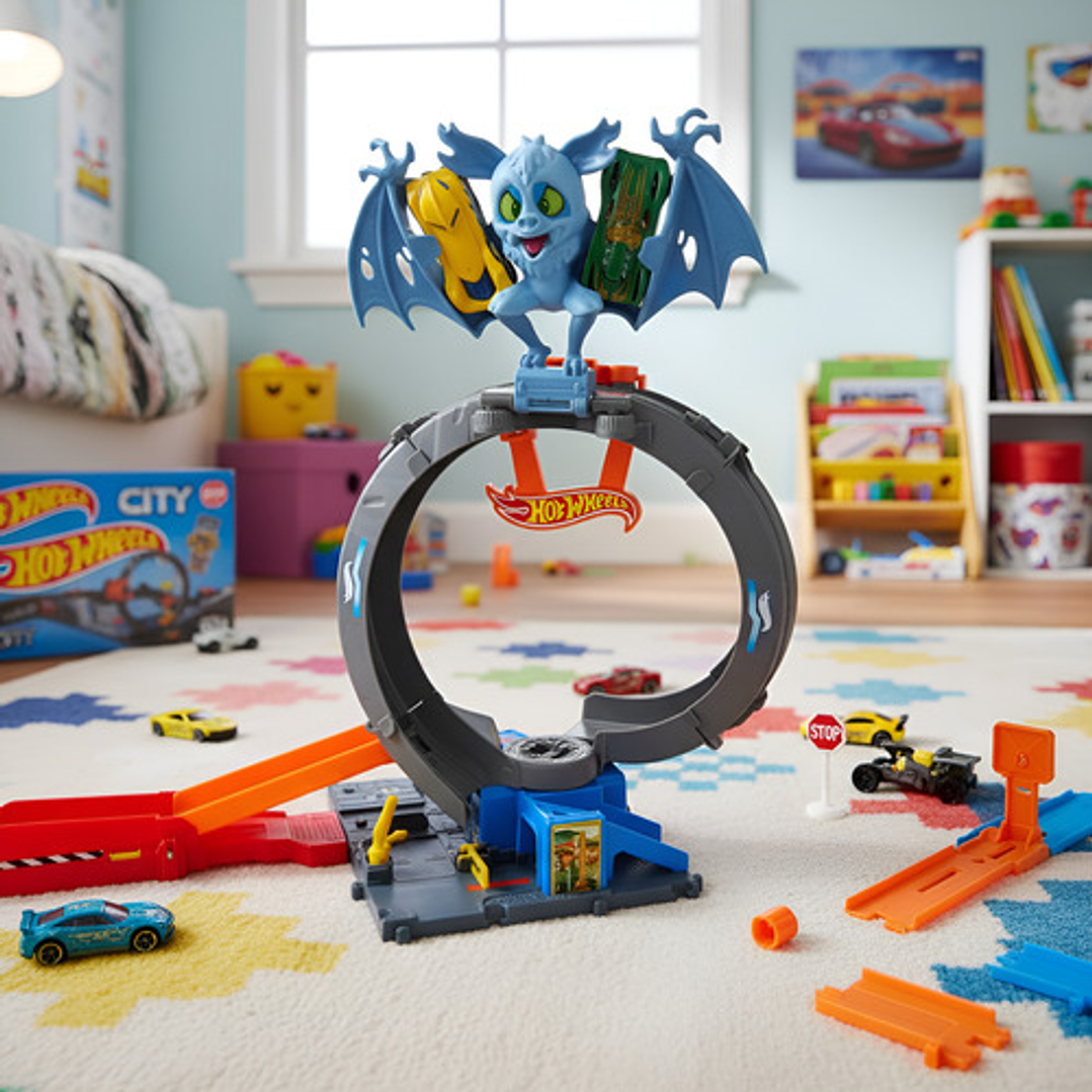 HOT WHEELS CITY PISTA ATAQUE DE MURCIÉLAGO 3