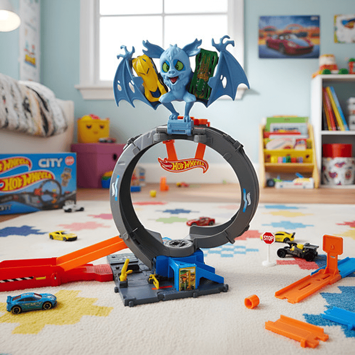 HOT WHEELS CITY PISTA ATAQUE DE MURCIÉLAGO 3