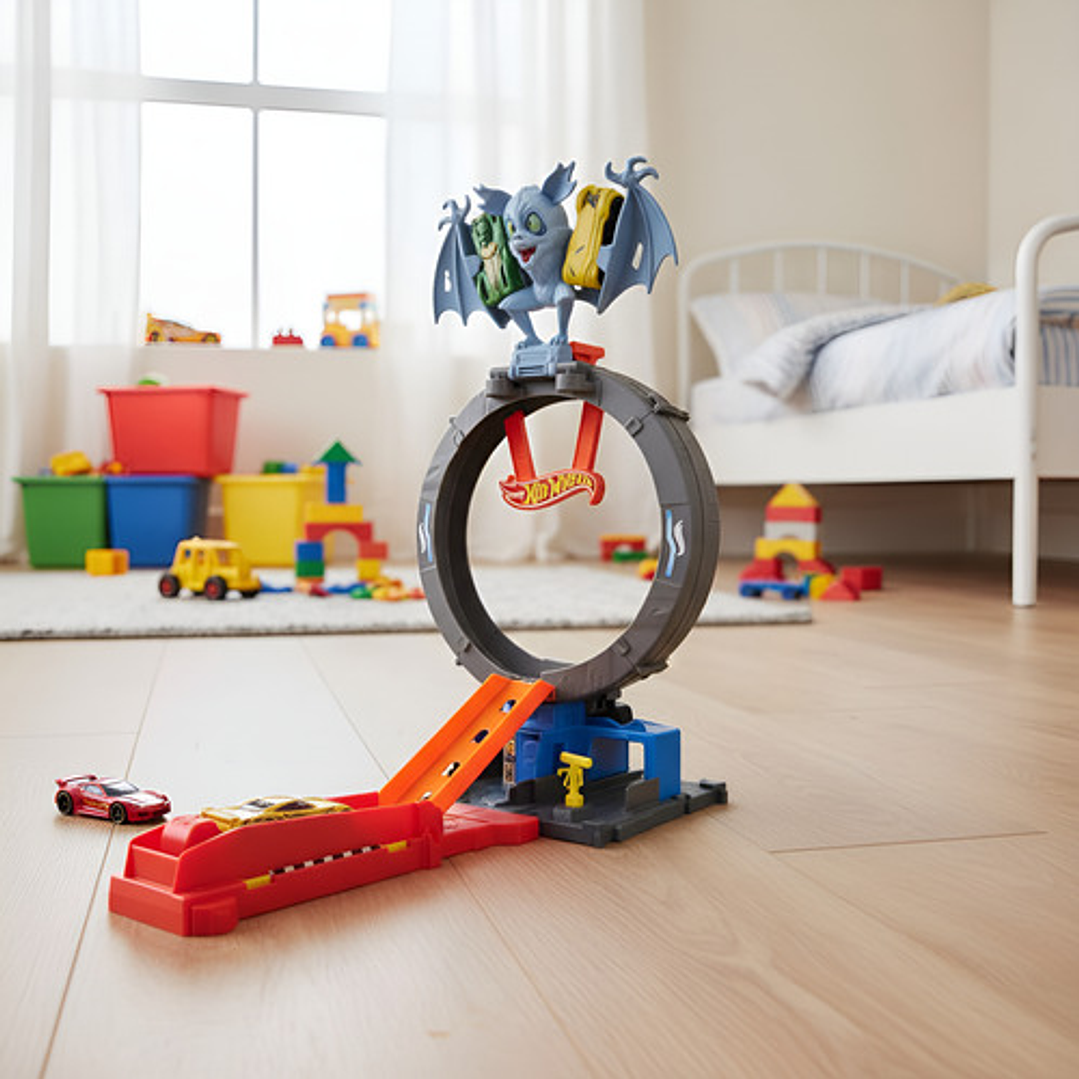 HOT WHEELS CITY PISTA ATAQUE DE MURCIÉLAGO 10