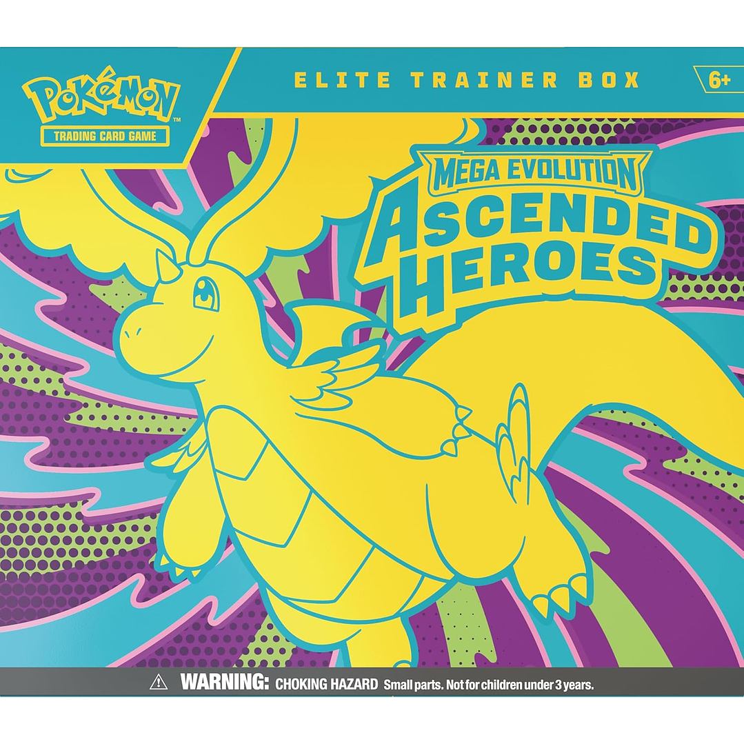 POKEMON TCG MEGA EVOLUTION ASCENDED HEROES ELITE TRAINER BOX INGLÉS 1