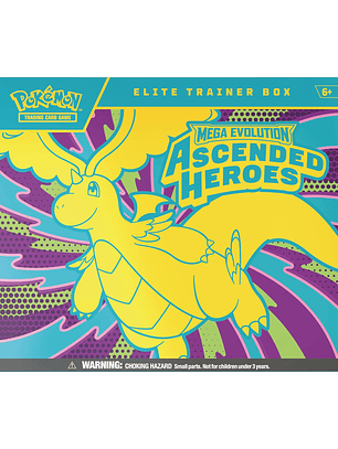 POKEMON TCG MEGA EVOLUTION ASCENDED HEROES ELITE TRAINER BOX INGLÉS
