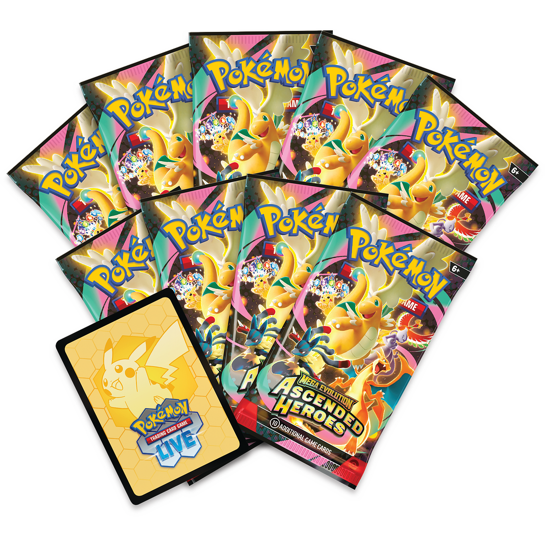 POKEMON TCG MEGA EVOLUTION ASCENDED HEROES ELITE TRAINER BOX INGLÉS 10