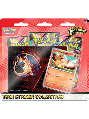 POKEMON TCG MEGA EVOLUTION ASCENDED HEROES TECH STICKER COLLECTION CHARMANDER