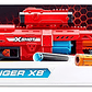 Zuru X-shot Excel Ranger X8 Lanzador De Dardos 24 Dardos Pistola De Juguete - Pistola De Dardos - Lanzador De Dardos De Largo Alcance 27m Rojo - Miniatura 4