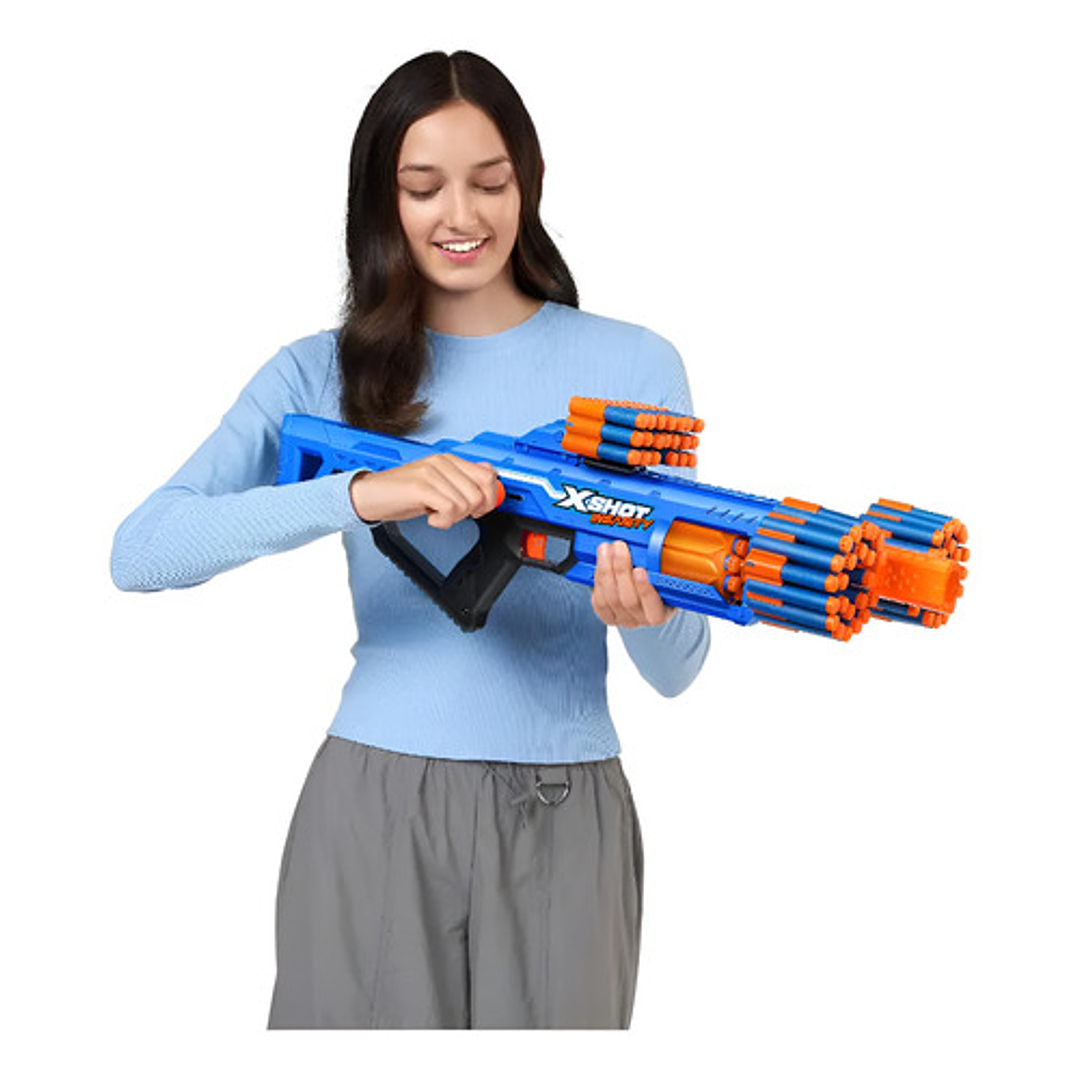 Zuru X-shot Insanity Berzerko Lanzador De Dardos + 48 Dardos Azul 8