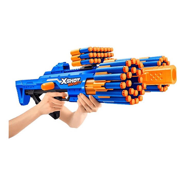Zuru X-shot Insanity Berzerko Lanzador De Dardos + 48 Dardos Azul 9