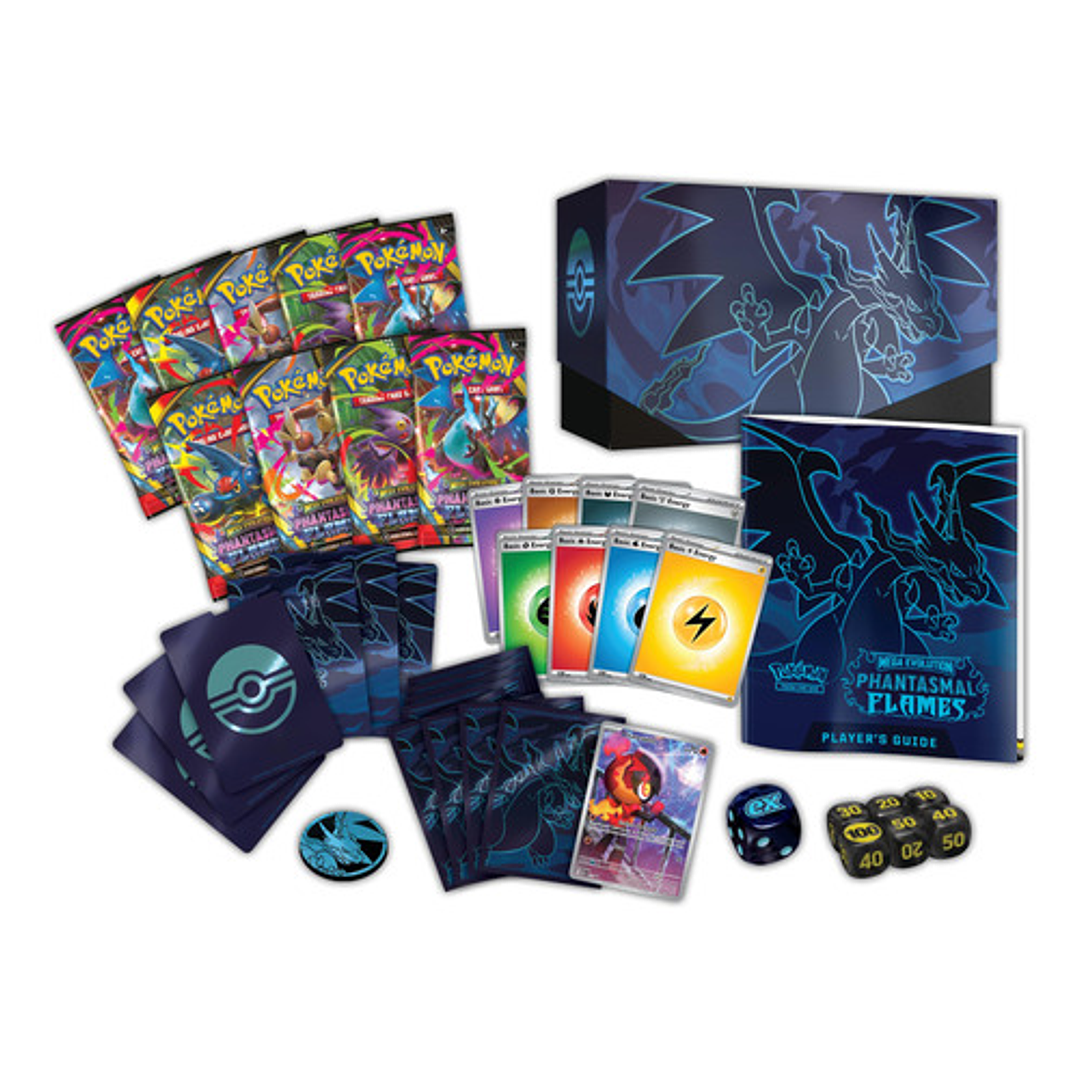 POKEMON TCG MEGA EVOLUTION PHANTASMAL FLAMES ELITE TRAINER BOX  INGLÉS 2