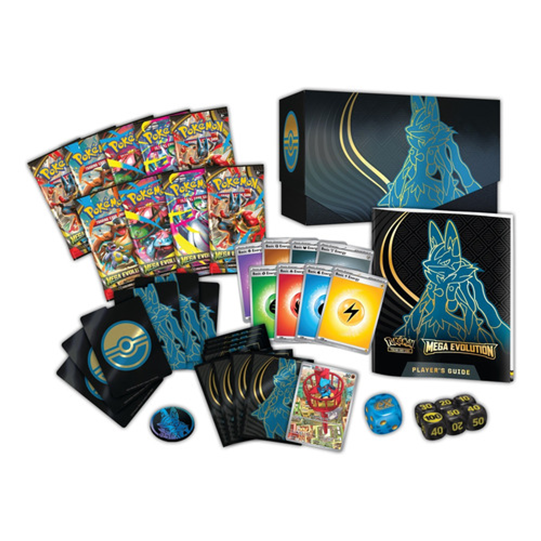 POKEMON TCG MEGA EVOLUTION ELITE TRAINER BOX MEGA LUCARIO ESPAÑOL  2