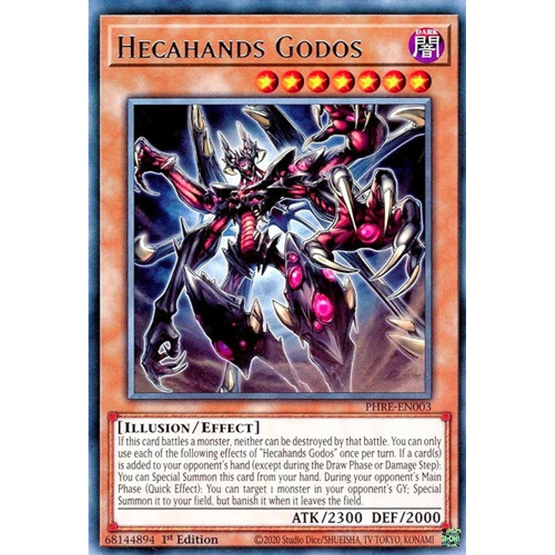 HECAHANDS GODOS PHRE-EN003 SUPER RARE 1