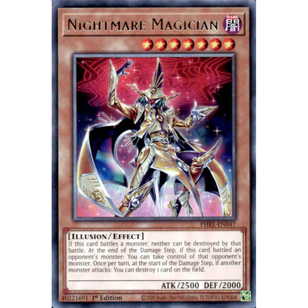 NIGHTMARE MAGICIAN PHRE-EN047 SUPER RARE 1