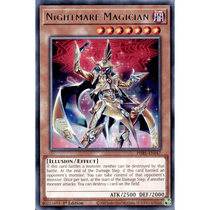 NIGHTMARE MAGICIAN PHRE-EN047 SUPER RARE 1