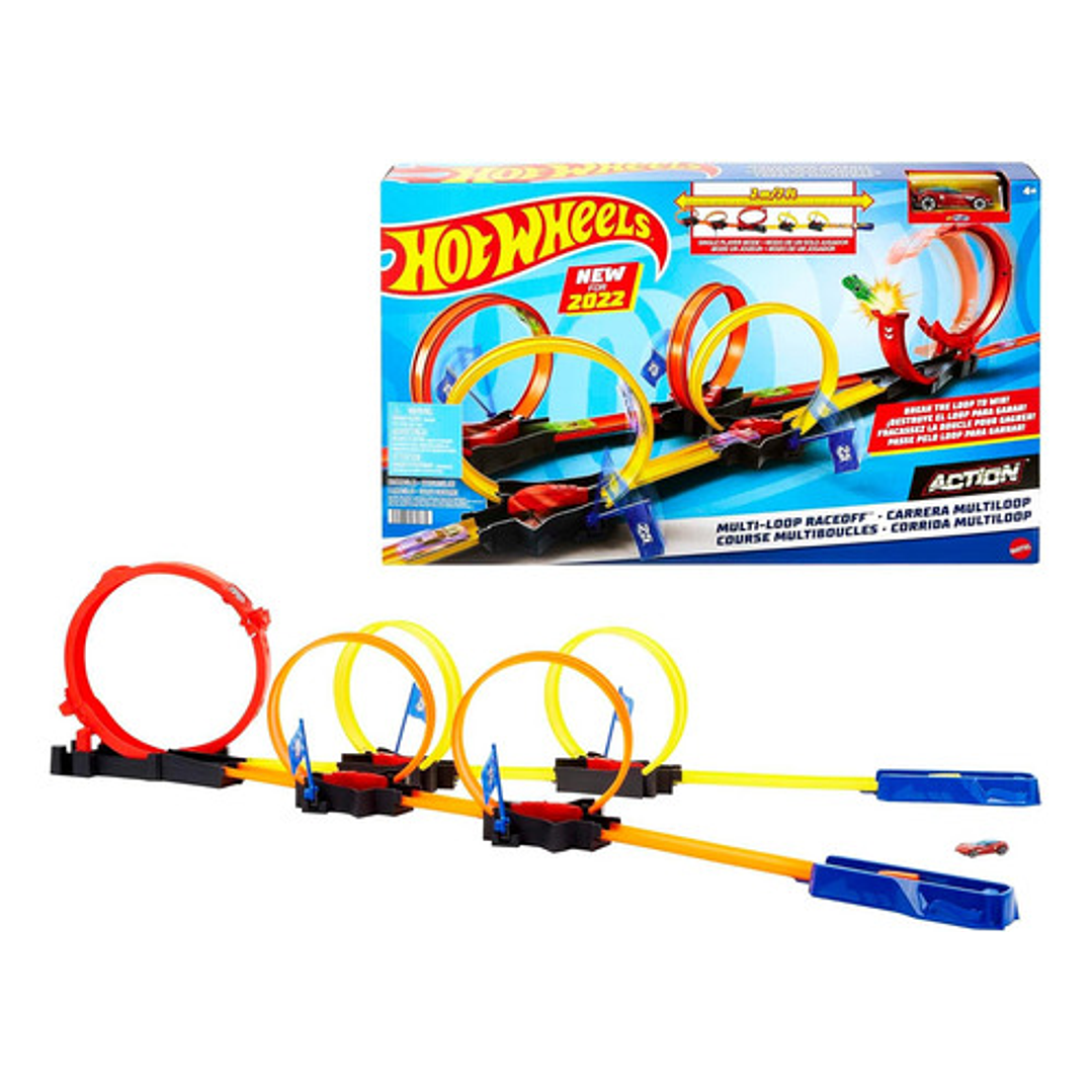 HOT WHEELS ACTION PISTA COMPETENCIA MULTILOOP CARRERA MULTILOOP RACE OFF 1