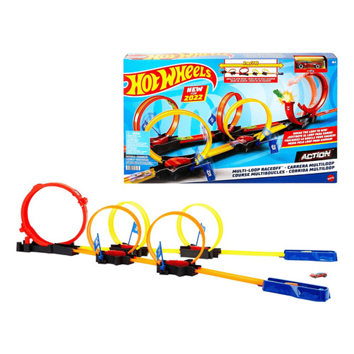 HOT WHEELS ACTION PISTA COMPETENCIA MULTILOOP CARRERA MULTILOOP RACE OFF 1