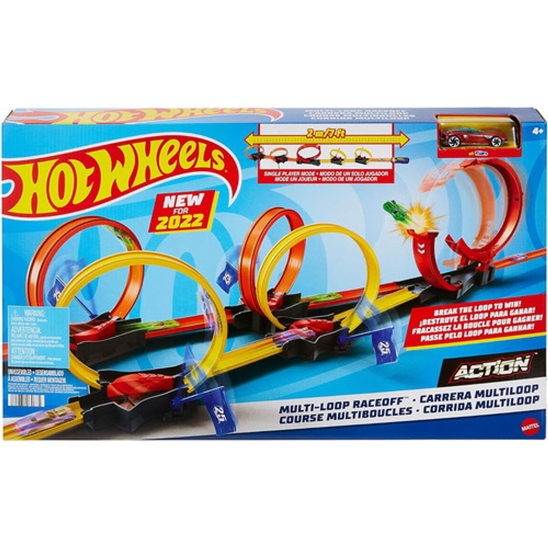 HOT WHEELS ACTION PISTA COMPETENCIA MULTILOOP CARRERA MULTILOOP RACE OFF 2