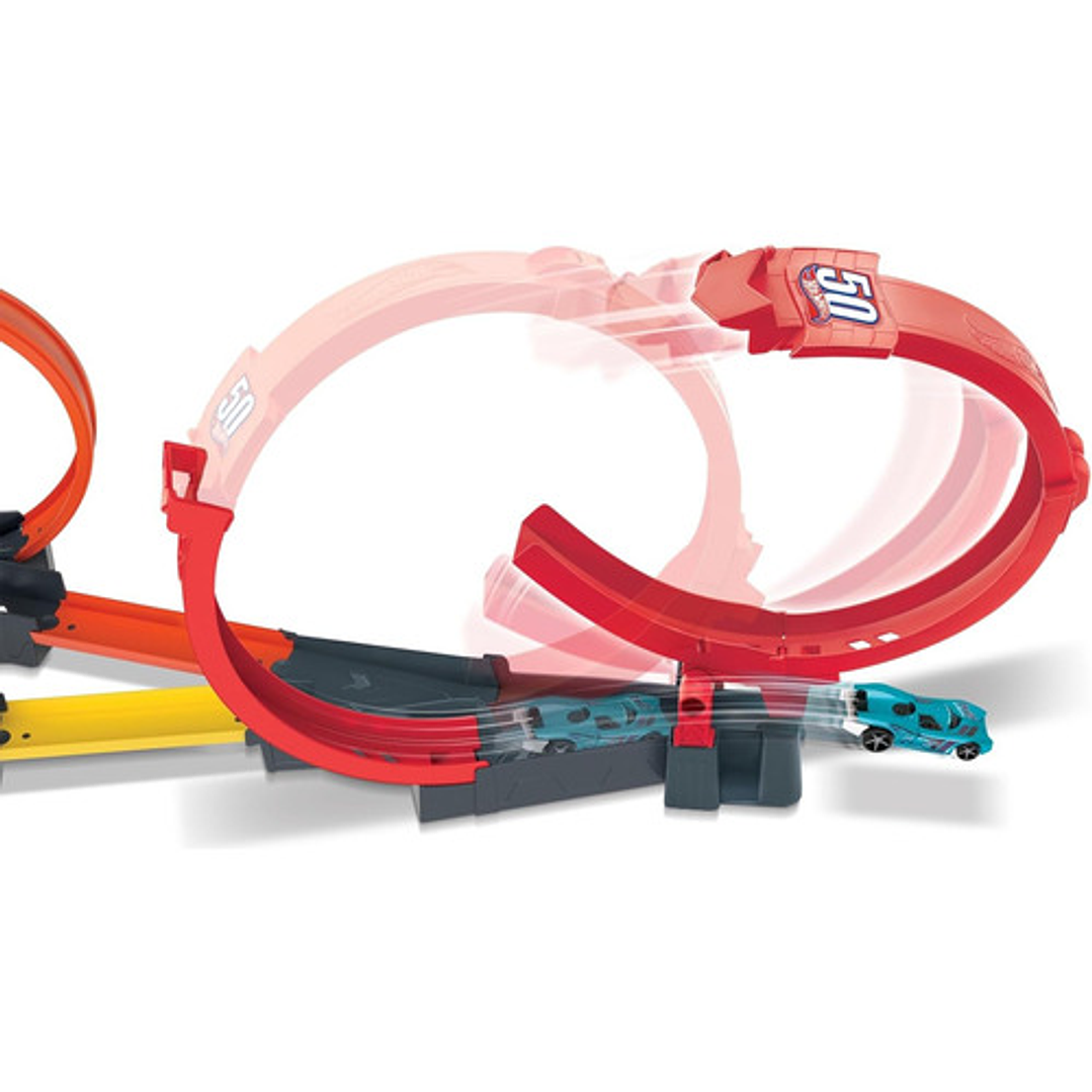 HOT WHEELS ACTION PISTA COMPETENCIA MULTILOOP CARRERA MULTILOOP RACE OFF 4