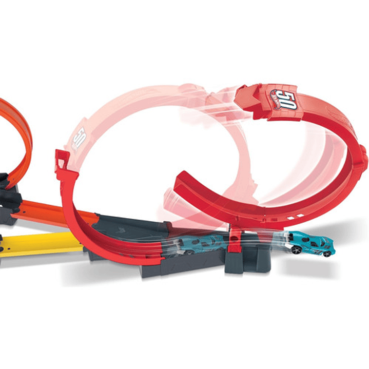 HOT WHEELS ACTION PISTA COMPETENCIA MULTILOOP CARRERA MULTILOOP RACE OFF 4