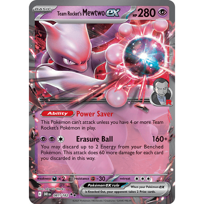 POKEMON TCG TEAM ROCKET'S MEWTWO EX LEAGUE BATTLE DECK ESPAÑOL 11