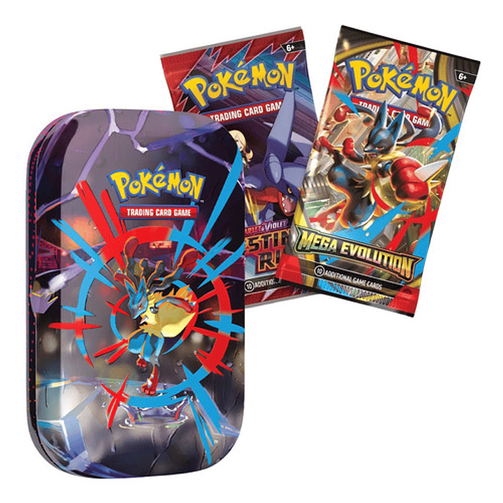 POKEMON TCG MEGA EVOLUTION MEGA HEROES MINI TIN LATA ESPAÑOL 12
