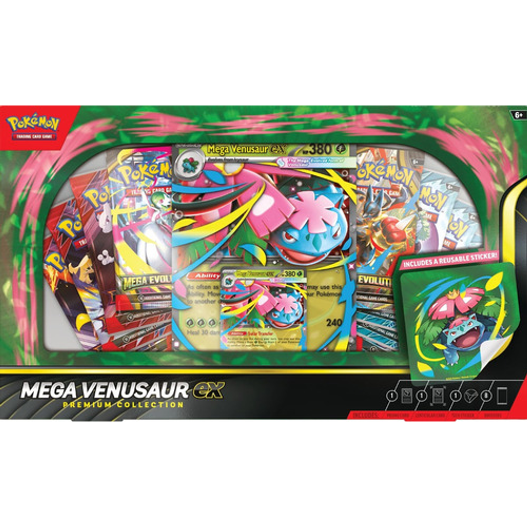 POKEMON TCG MEGA VENUSAUR EX PREMIUM COLLECTION INGLÉS 12