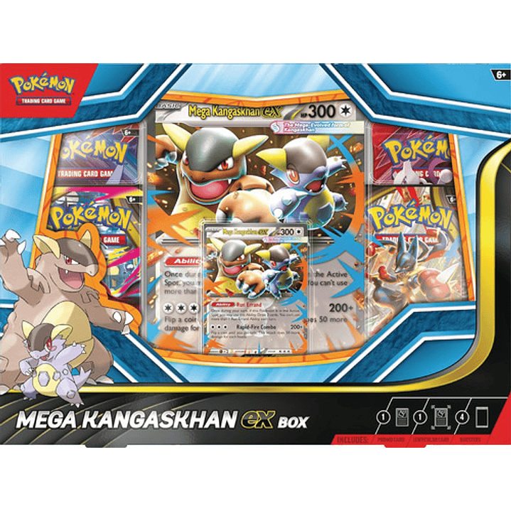 POKEMON TCG MEGA KANGASKHAN EX BOX INGLÉS 10