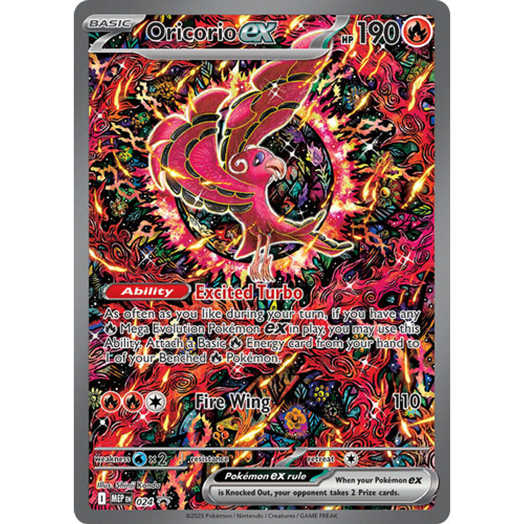 Pokemon Tcg Oricorio Ex Mep 024 Mega Evolution Promo Card 1