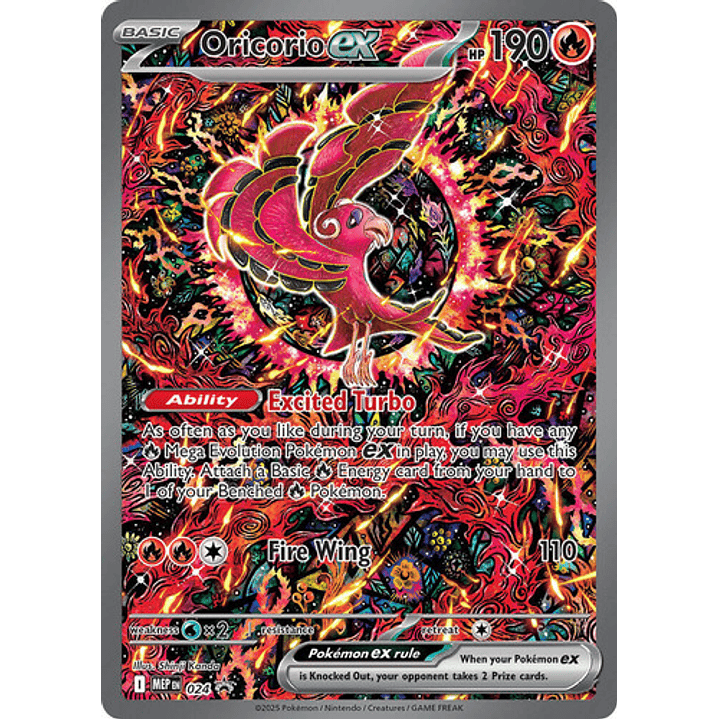 Pokemon Tcg Oricorio Ex Mep 024 Mega Evolution Promo Card 1