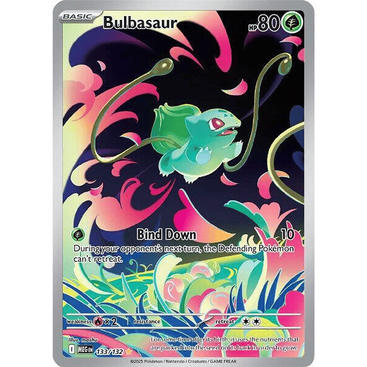 POKEMON TCG BULBASAUR MEG 133/132 MEGA EVOLUTION 1