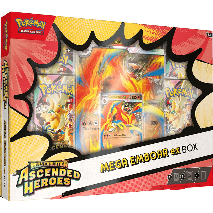 POKEMON TCG ASCENDED HEROES MEGA EMBOAR EX BOX 1