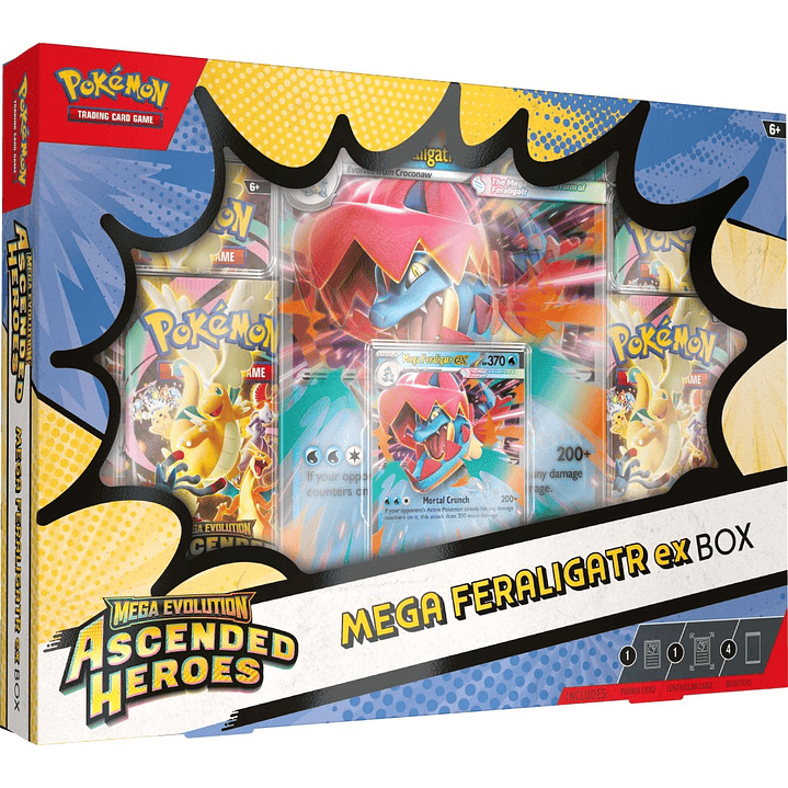 POKEMON TCG ASCENDED HEROES MEGA FERALIGATR EX BOX 1